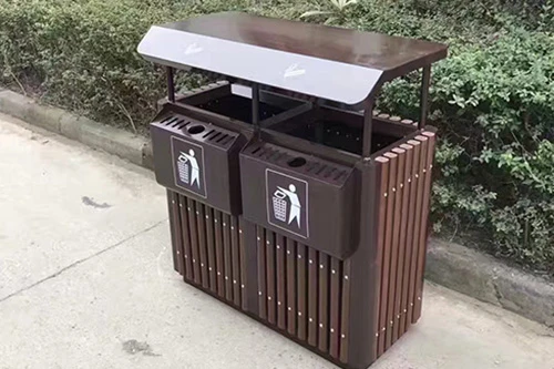 户外果皮箱-两分类果皮箱