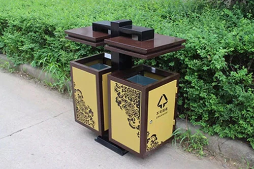 户外果皮箱-两分类果皮箱