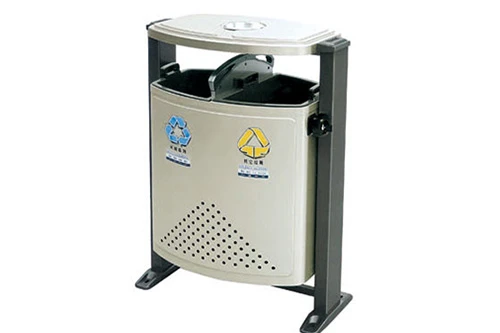 户外果皮箱-两分类果皮箱