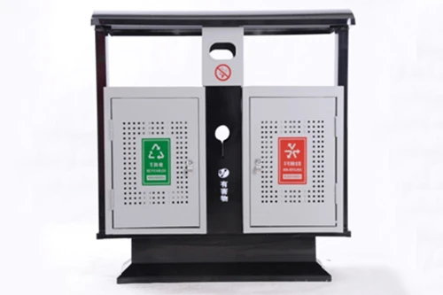 户外果皮箱-两分类果皮箱