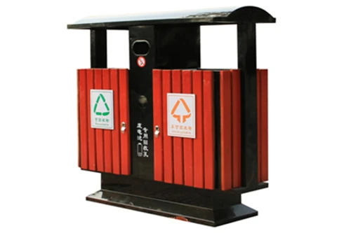 户外果皮箱-两分类果皮箱