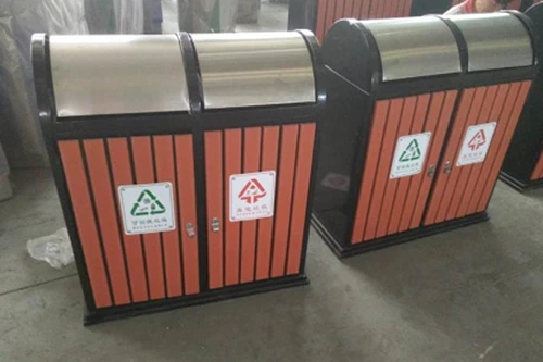 户外果皮箱-两分类果皮箱