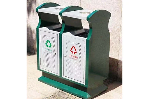 户外果皮箱-两分类果皮箱